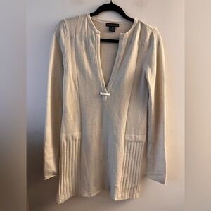 Lauren Hansen 100% Cashmere Long Sleeve Tunic Sweater - Size Small